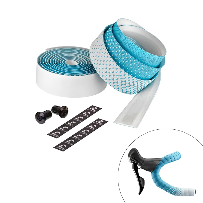 White Blue Ciclovation руля для велосипеда лента усовершенствованная обмотка руля с кожаным сенсорным дорожным велосипедным пилка для гелевых лента для велосипеда аксессуары для упаковки - Цвет: White Blue