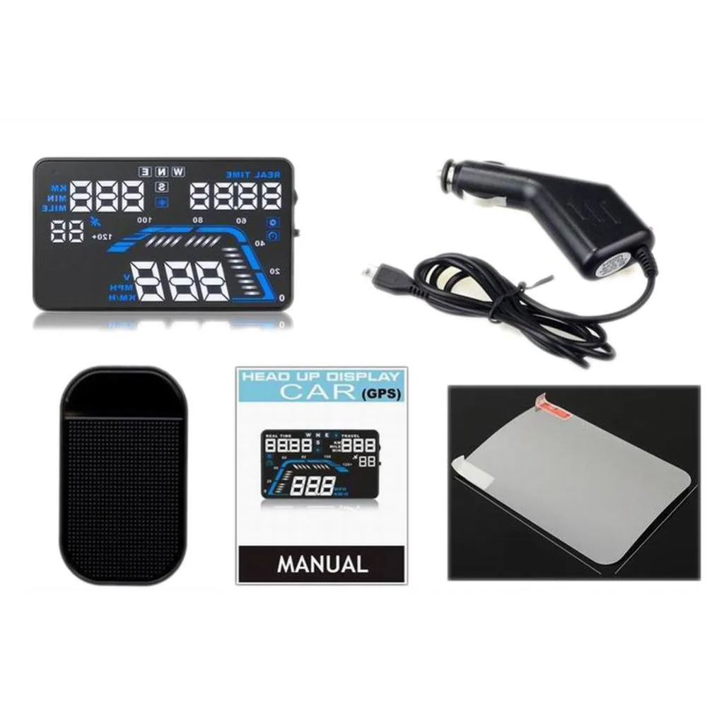 

Hot Q7 Car HUD Head Up Display GPS Speedometers Projector Speeding Warning