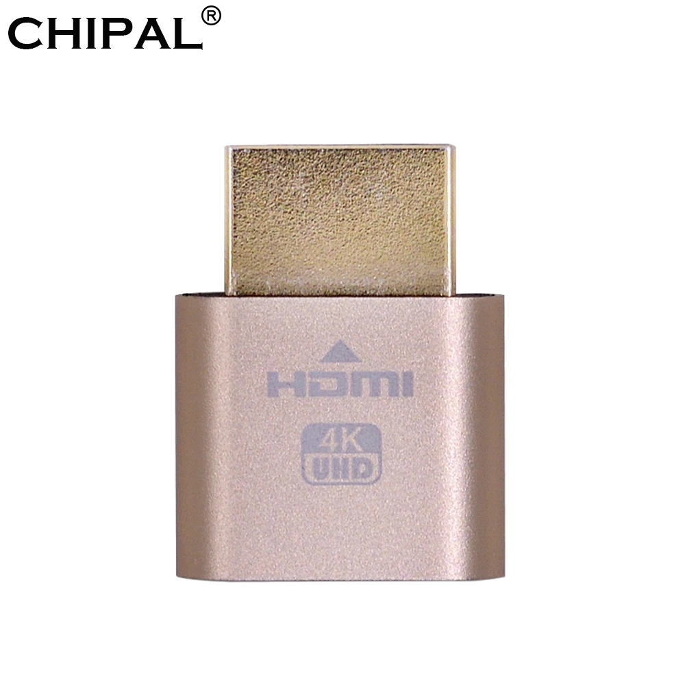 CHIPAL 10 шт. VGA виртуальной Дисплей адаптер HDMI/DVI заглушка DDC EDID Безголовый призрак