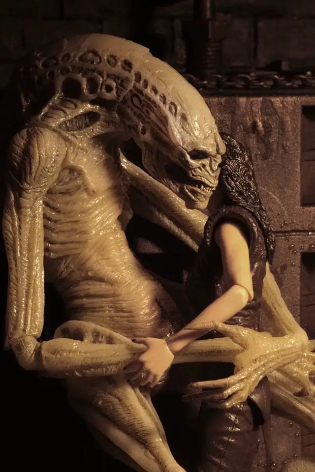 18 см Оригинальная фигурка NECA Alien Resurrection Deluxe Новорожденные инопланетяне против Хищника фигурка игрушки кукла подарок