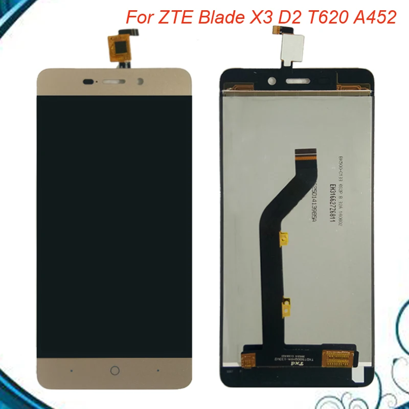 5 шт./Лот 0 ''для ZTE Blade X3 D2 T620 A452 ЖК экран с сенсорным экраном дигитайзер в сборе