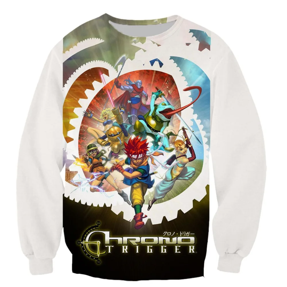 Chrono Trigger men women pullover sweatshirts plain sweatshirt 3D printed cool streetstyle | Мужская одежда