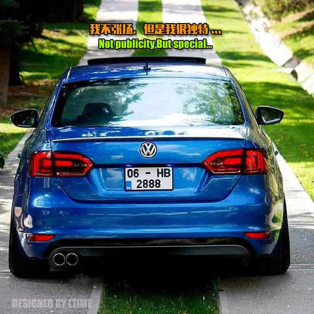 KOWELL автомобильный Стайлинг для VW Jetta MK6 2012 задний светильник s дизайн Северной Америки Jetta светодиодный задний светильник DRL+ тормоз+ Парк+ сигнал