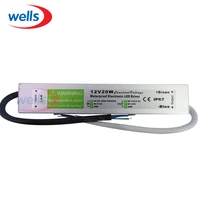 dc 12v 20w waterproof electronic led driver transformer power supply