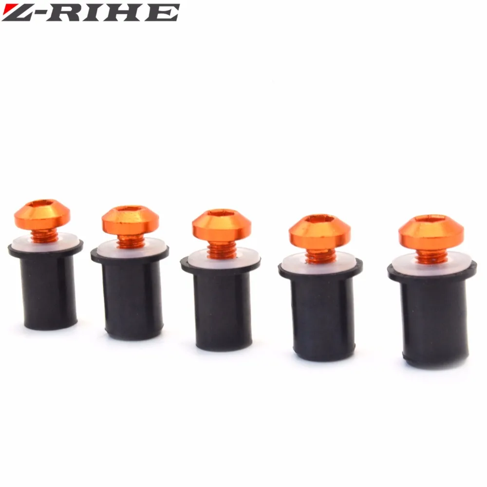 Универсальный M5 мотоцикл лобовое стекло болт гайка крепежный комплект для YAMAHA XJR