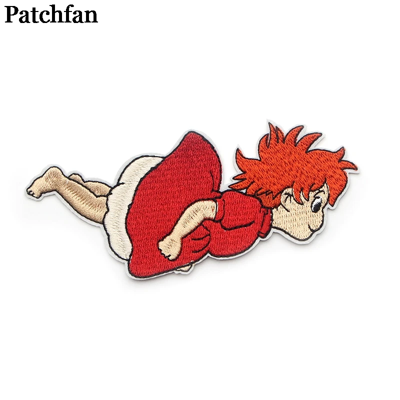 Patchfan Мультфильм Дети DIY вышитые патчи железные на одежде рюкзак шлем для