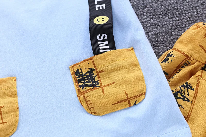 Boys' Clothing sets Summer Children Cartoon New Kids Cotton Cute Sets Baby Boy Outfit Costumes Set | Мать и ребенок