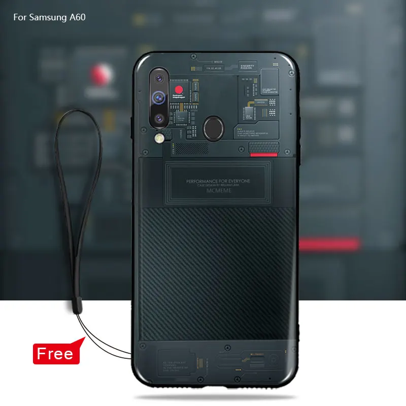 Модный крутой чехол для Samsung a40 a60 a70 Мягкая силиконовая задняя крышка из ТПУ
