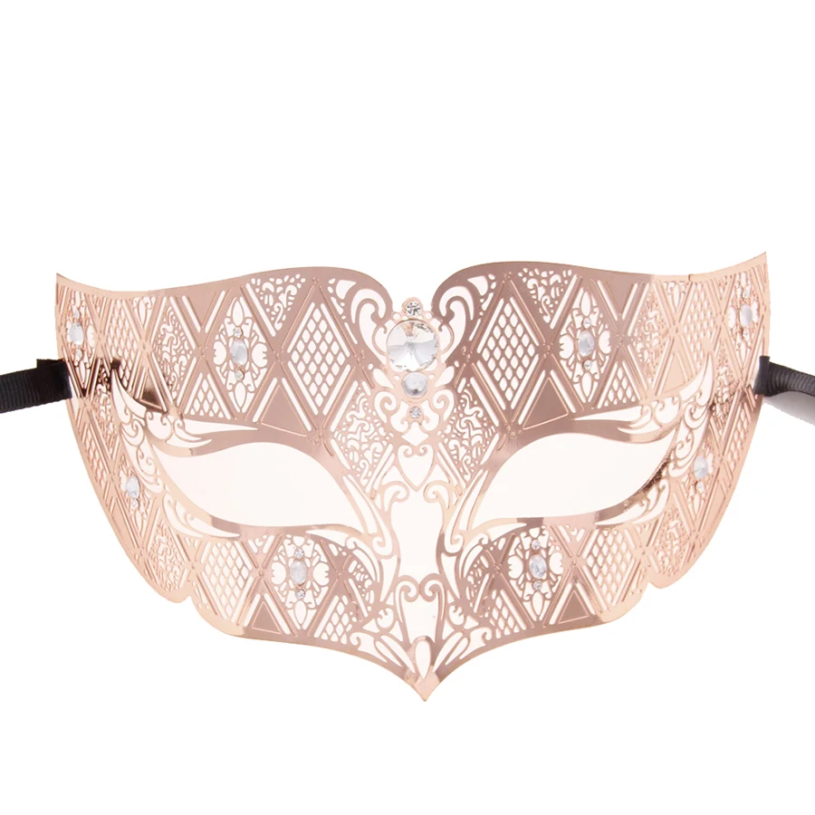 Набор маскарадных масок из розового золота вечерние маскарадные маски | Дом и сад