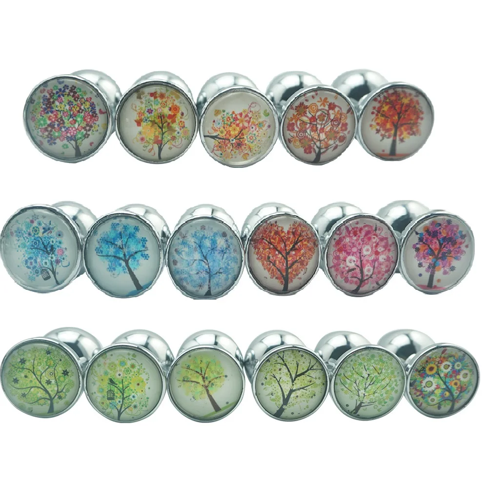 Фаллоимитатор с маленькими металлическими анальными бусинами Анальная пробка