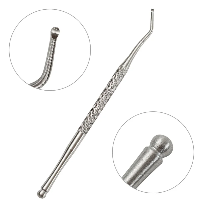 Ложка для маникюра LadyMisty из нержавеющей стали пилочка вросших ногтей педикюра