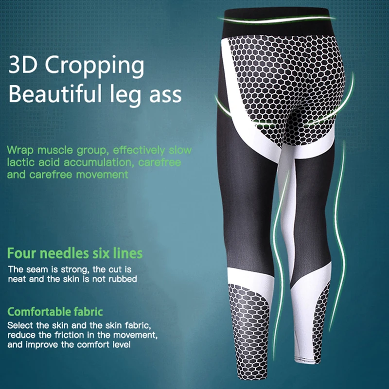 Womens Running Leggings Compression Pants Yoga Trousers Running Tights Sport Trousers Exercise Pants Womens Elastic