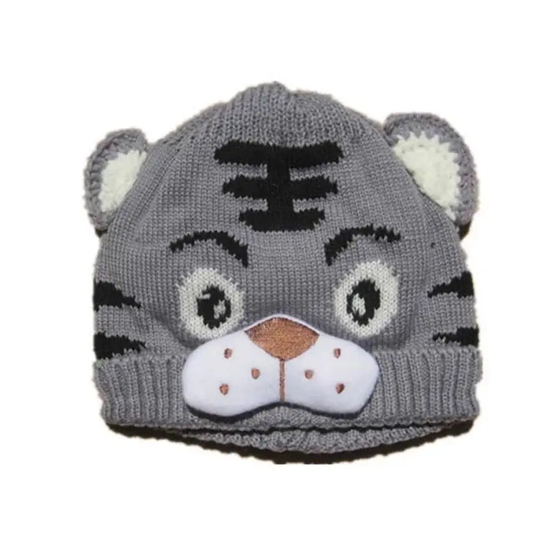 6 colors Babies Winter Beanie Hat Baby Girls Boys Kids Toddlers Tiger Tail Crochet Knit Cap 1-4T | Детская одежда и обувь