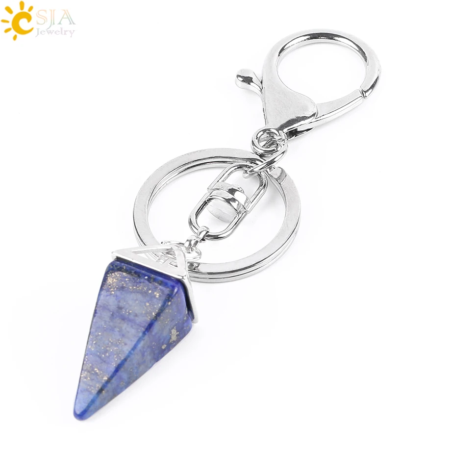 Брелок пирамида CSJA для автомобильных дверей большая застежка лобстер круглая