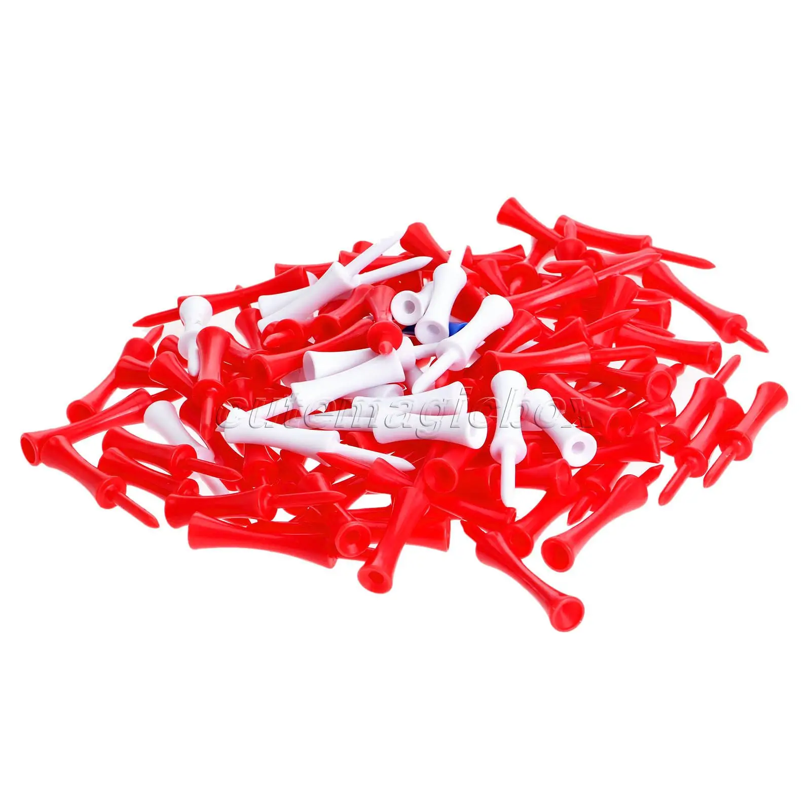 100 шт./упак. Пластик Шаг вниз Ти для гольфа Градуированный замок мяча в гольфе