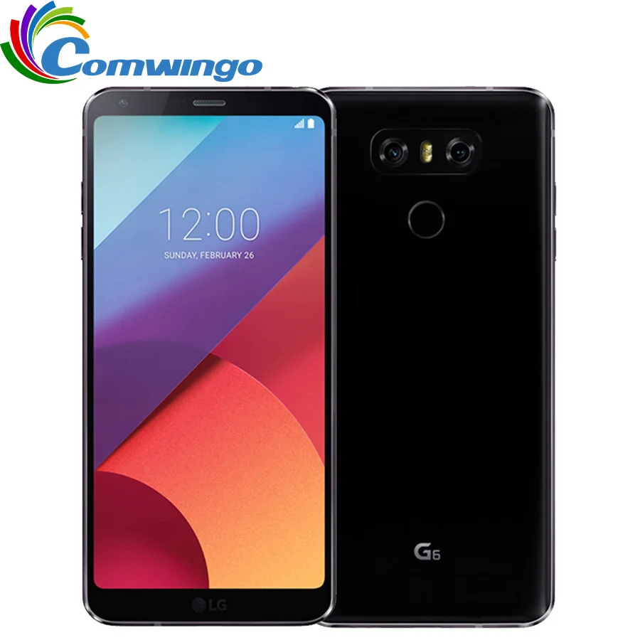Разблокированный мобильный телефон LG G6 4G RAM 32G ROM четырехъядерный 13MP 5,7 ''Snapdragon 821 4G LTE мобильный телефон Android LGG6 телефон