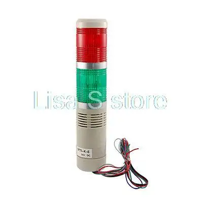 90dB DC 24 В красный зеленый вспышки светодиодный свет промышленные Башня сигнал