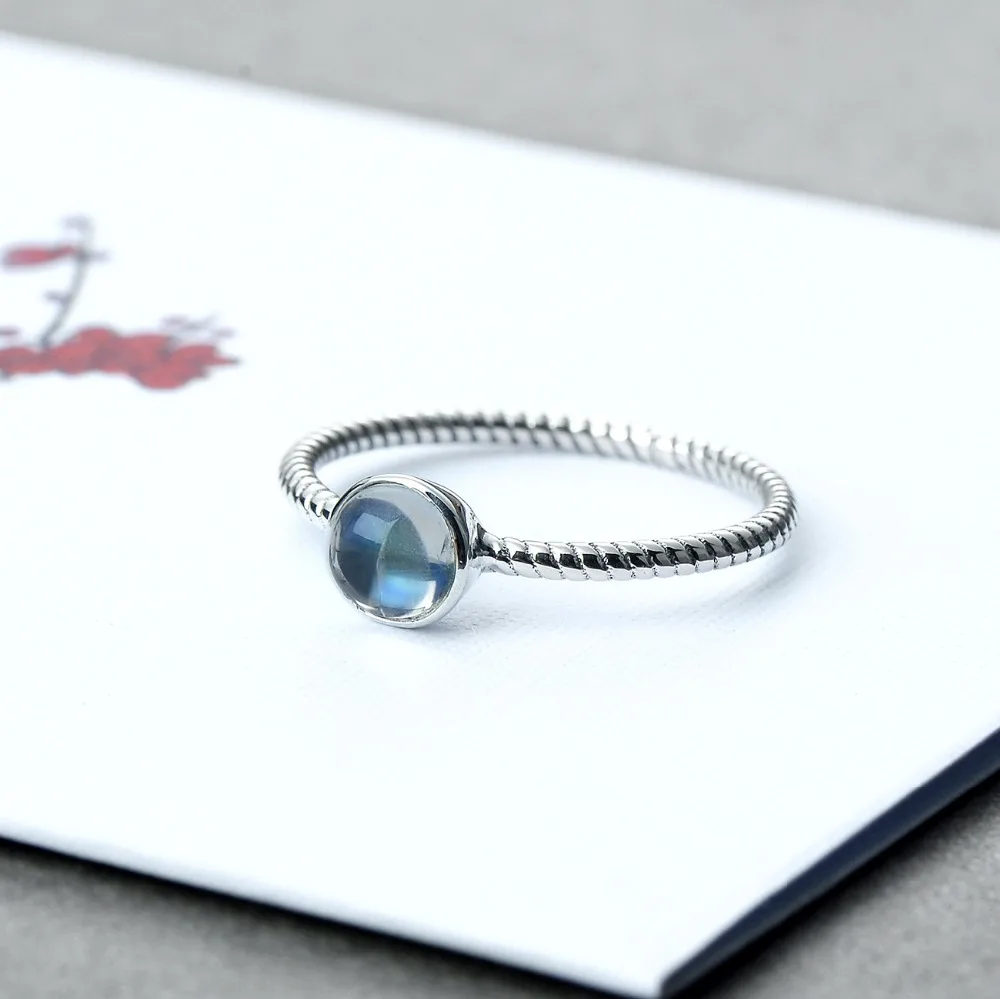 Женское кольцо из серебра 100% пробы с дымчатым кварцем|Кольца| |