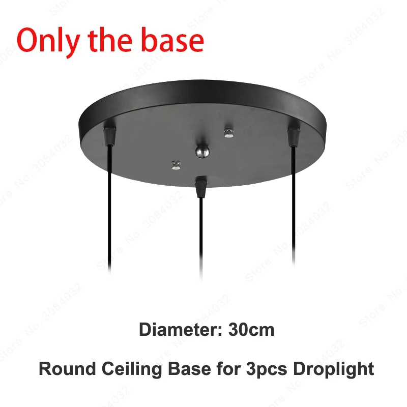 Round 30cm Base BDBQBL светодиодный Лофт винтажная подвесная люстра, подвесные светильники подвесной светильник стеклянный канат промышленный дымчатый серый Colgante Luster кухонный сад - Цвет корпуса: Round 30cm Base