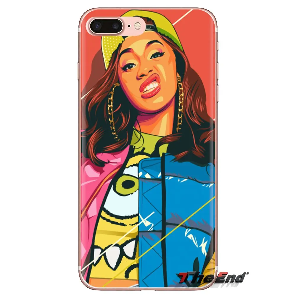 Прозрачный чехол из ТПУ Cardi B и Бруно Марс для Xiaomi Mi3 Samsung A10 A30 A40 A50 A60 A70 Galaxy S2 Note 2 Grand
