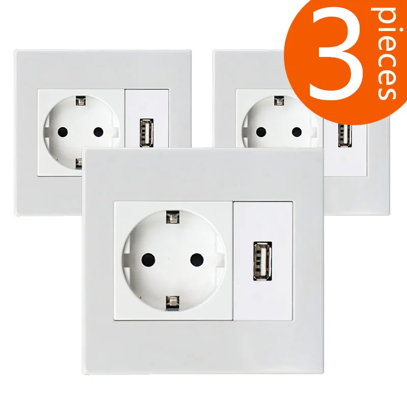 3 шт. двойная розетка USB 250 в 16 А | Строительство и ремонт