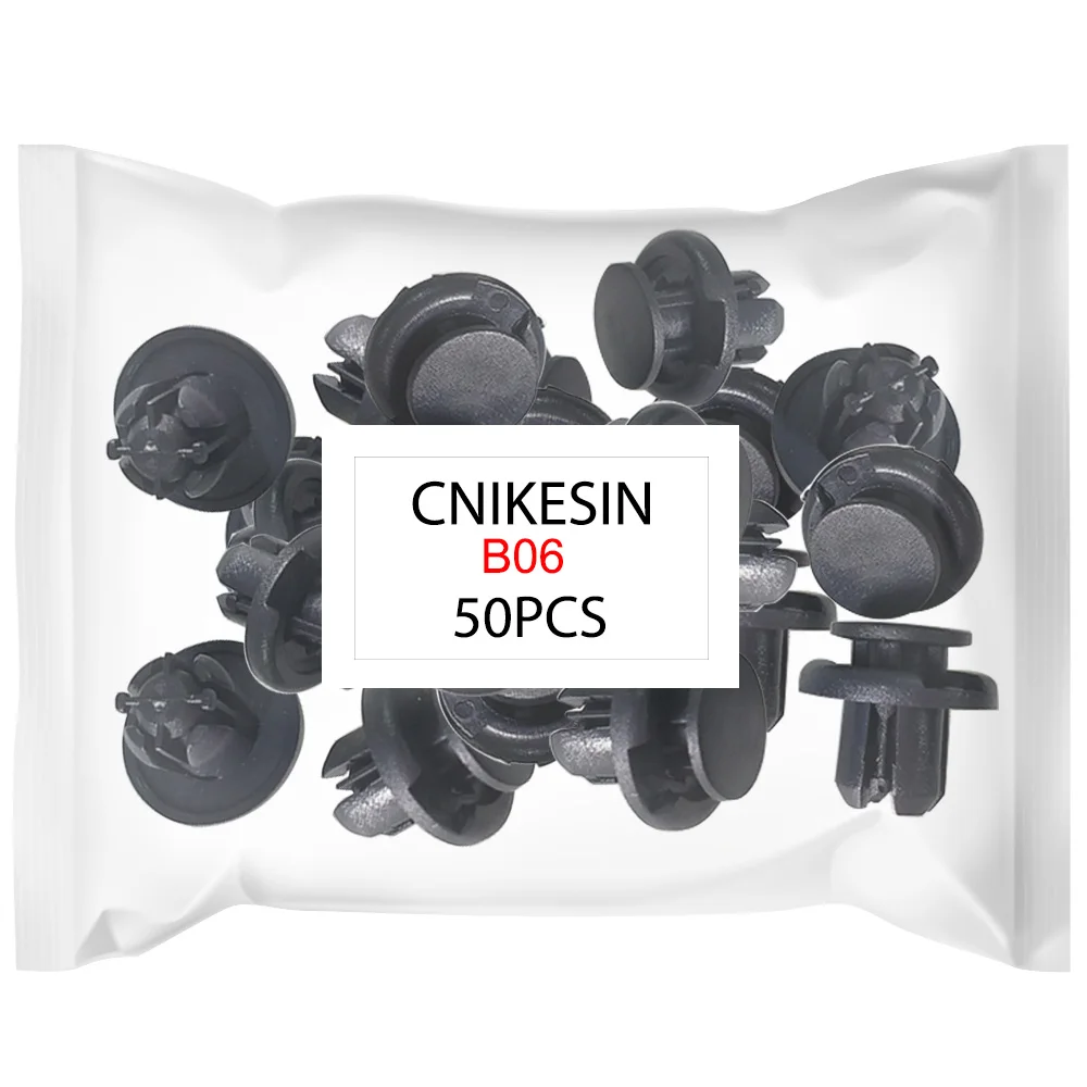 CNIKESIN 50 шт. B06 10 мм отверстие для автомобиля нейлоновые зажимы крепеж бампер
