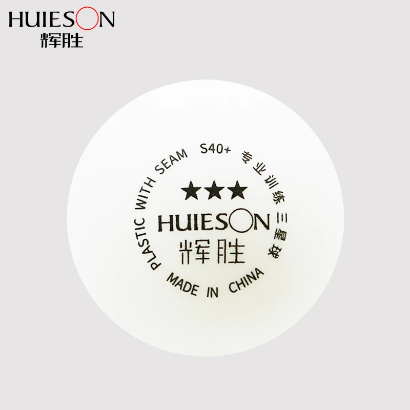 Мяч для настольного тенниса Huieson 6 шт./кор. 3 звезды S40 + мм полимяч из АБС пластика