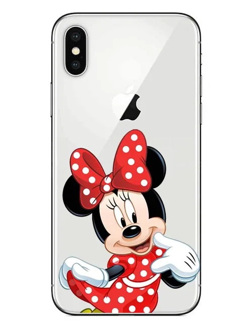 Мягкий силиконовый чехол для телефона с рисунком Микки Минни Маус Apple iPhone 6 6s Plus 5 5S