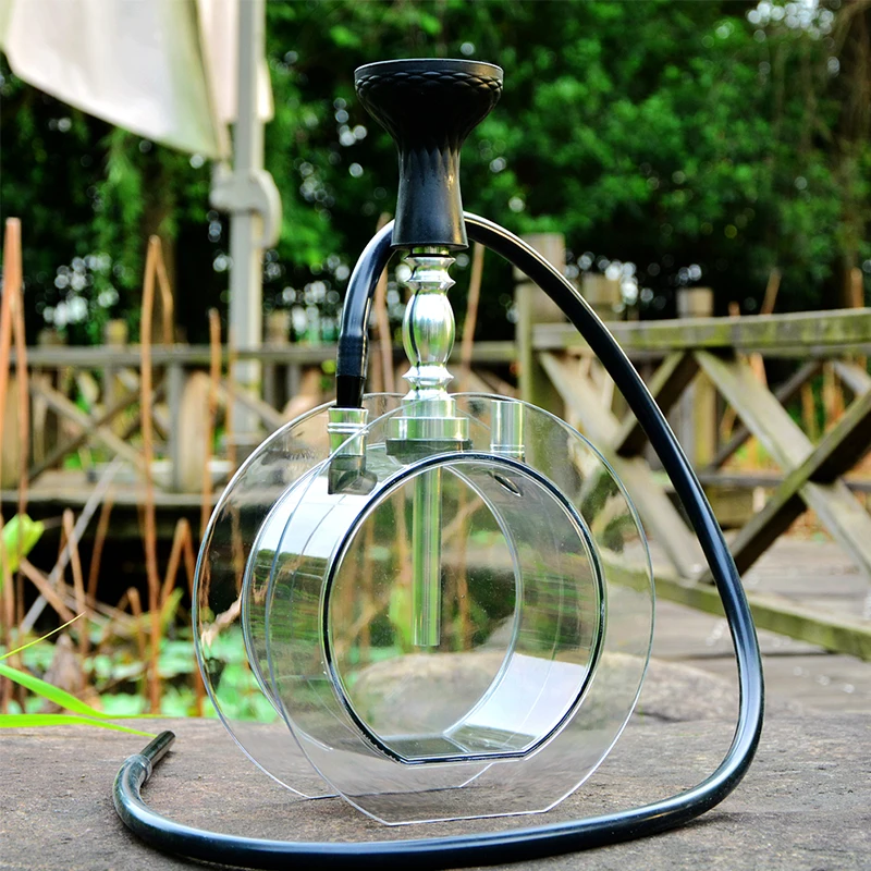 Круглый акриловый кальян набор водяная трубка-кальян с Sheesha силиконовая чаша шланг металлические щипцы Chicha Narguile Cachimba аксессуары
