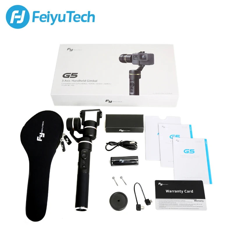 FeiyuTech Новый fy G5 3-осевой ручной карданный брызгозащищенный для GoPro HERO5 4 3 + Xiaomi yi 4k SJ