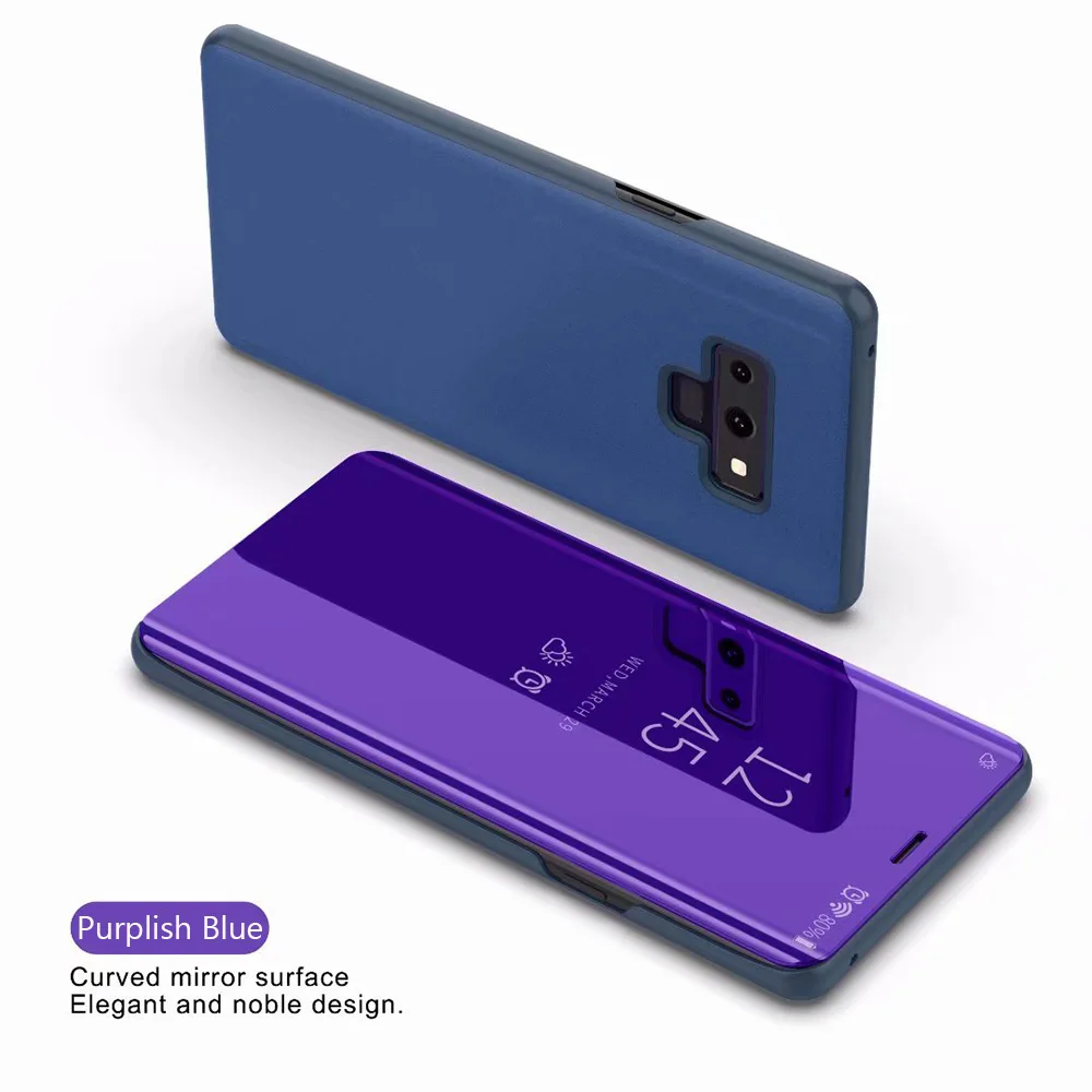 Умный зеркальный флип-чехол для samsung S10e S10 Plus S9 S8 Plus S7 Edge кожаный чехол для Note 10 Pro Note 8 9 S6 Edge Plus чехол s
