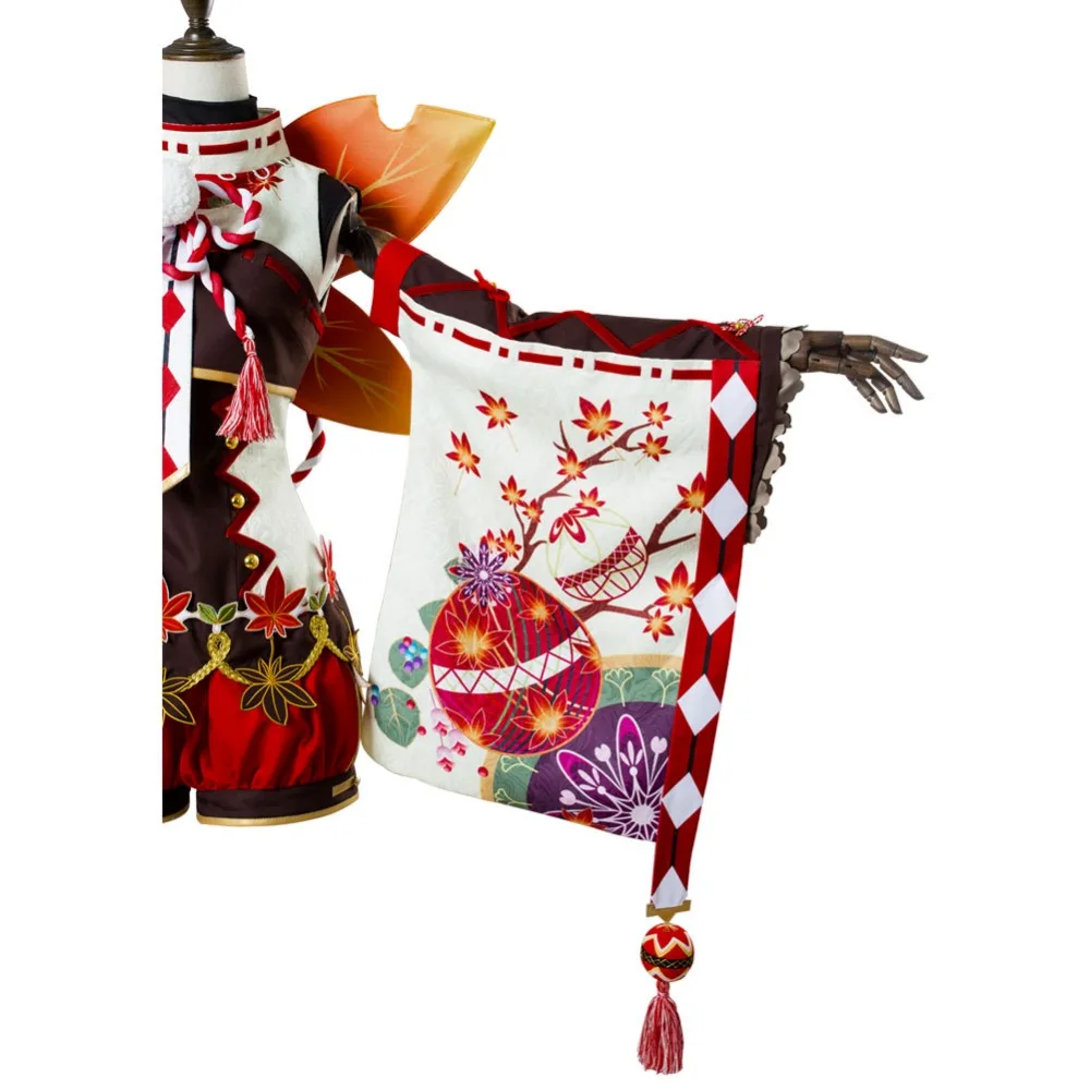 

Lovelive! Watanabe You Awakening Aqours Maple Leafs Cosplay Costume Women Girls Kimono Halloween Costumes