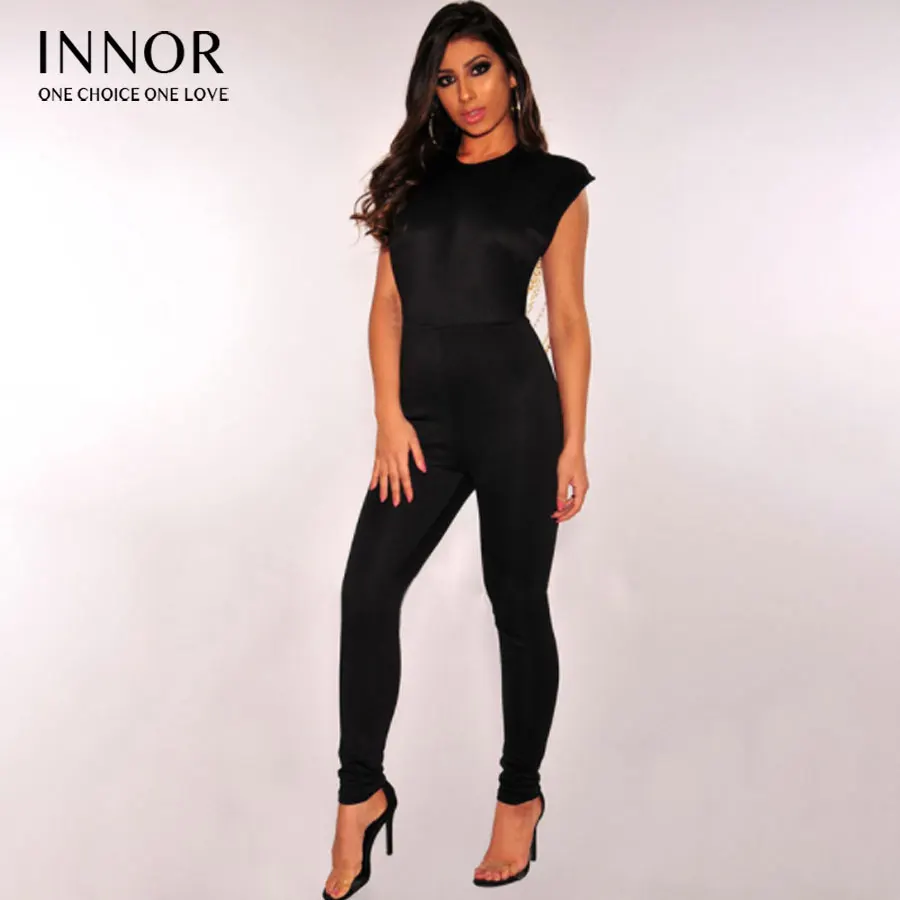 Женский Бандаж JUMPSUIT летняя Роскошная жемчужная цепочка с бисером на спине миди