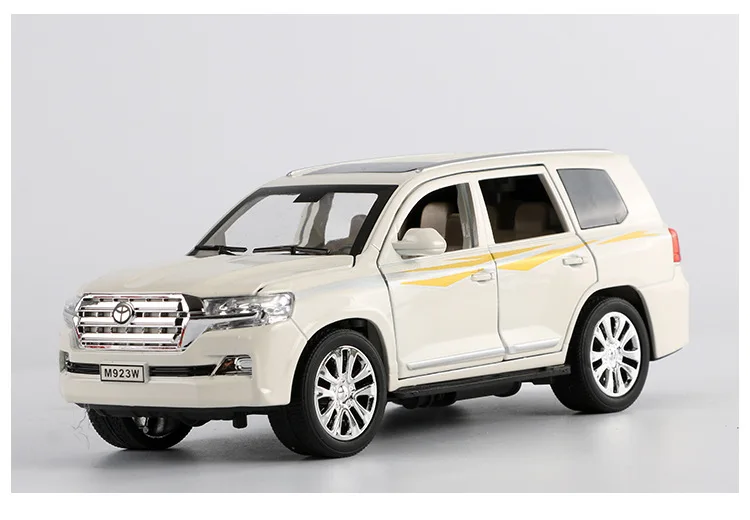 1:24 сплав автомобиля Большой& Высокое качество SUV длина 20CmKLZ(# M923W-6) W/6 дверей открытый отличное качество для коллекции светильник/звук дизайн - Цвет: Белый
