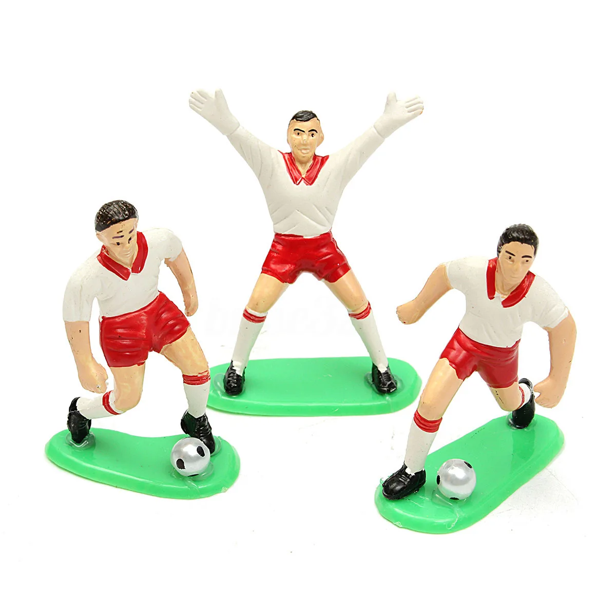 PHFU-8PCS Soccer Football Cake Topper Player Decoration Tool Birthday Mold Mould Set |