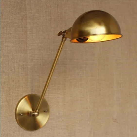 Золотая фотография для гостиной в стиле лофт винтажная настенная лампа Эдисона