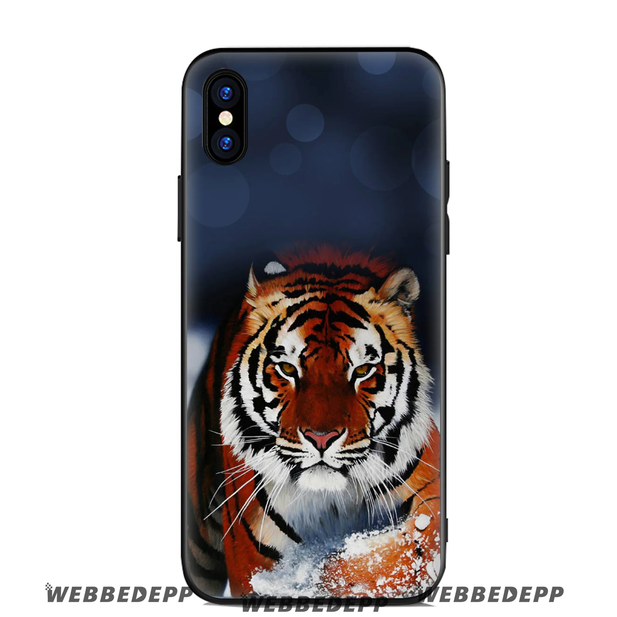 WEBBEDEPP Tiger Animal Alpha Soft Silicone Case for Apple iPhone 11 Pro Xr Xs Max X or 10 8 7 6 6S Plus 5 5S SE TPU |