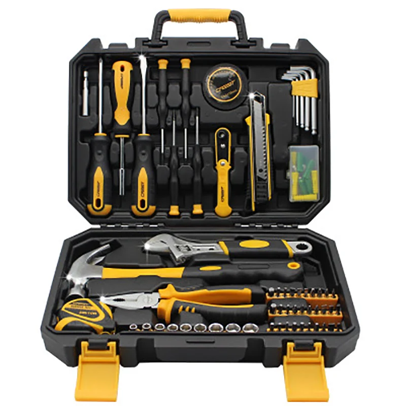 100 piece set бытовой набор инструментов Multi function repair аппаратный инструмент