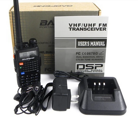 Baofeng UV-5RC VHF UHF 2m 70 см ручное 2-стороннее радио + наушники! * 2014 VE | Мобильные телефоны и