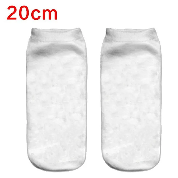 20CM V-Hanver, 3D принт, сделай сам, индивидуальный дизайн, для мужчин/женщин, носки, повседневные носки, торговля, поставщики для Прямая поставка, 100 пар или более на заказ - Цвет: 20CM