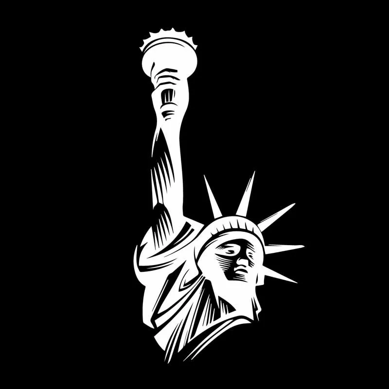 YJZT 8 1 см * 15 статуя свободы США памятник патриотизм элегантная Автомобильная