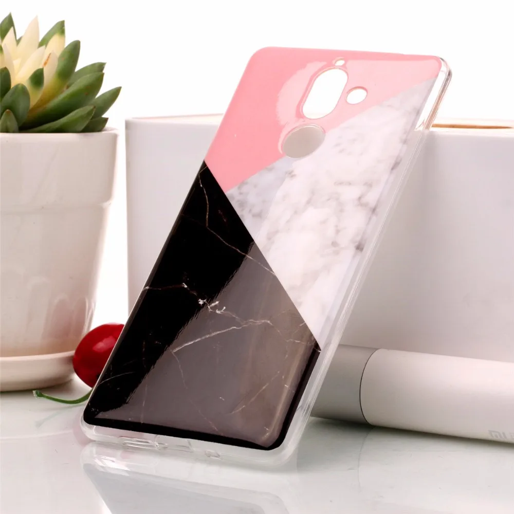 Мраморный чехол из ТПУ для Nokia 1 / 7 plus Ультратонкий силиконовый телефона 6 2018 Nokia1
