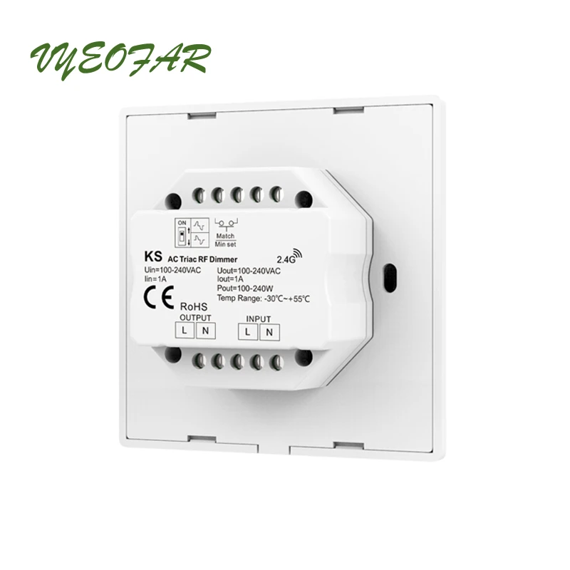 Новый светодиодный диммер 220V настенное крепление ручной Панель 4 зоны Triac 110V 240V