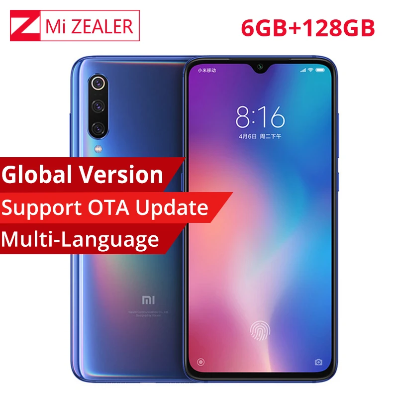 Глобальная версия Xiaomi mi 9 мобильный телефон 6 39 дюймов ГБ оперативная память 128