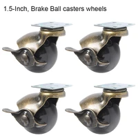 4pcs 2 inches 50mm bearing capacity 30kg black trolley wheels caster rubber swivel casters for office chair sofa platform
