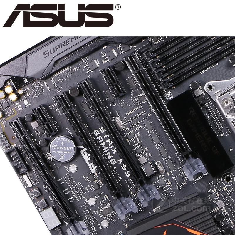 Материнская плата Asus ROG STRIX X99 GAMING для настольных ПК X99 Socket LGA 2011-V3 i7 X DDR4 128G ATX UEFI BIOS оригинальная б/у материнская плата