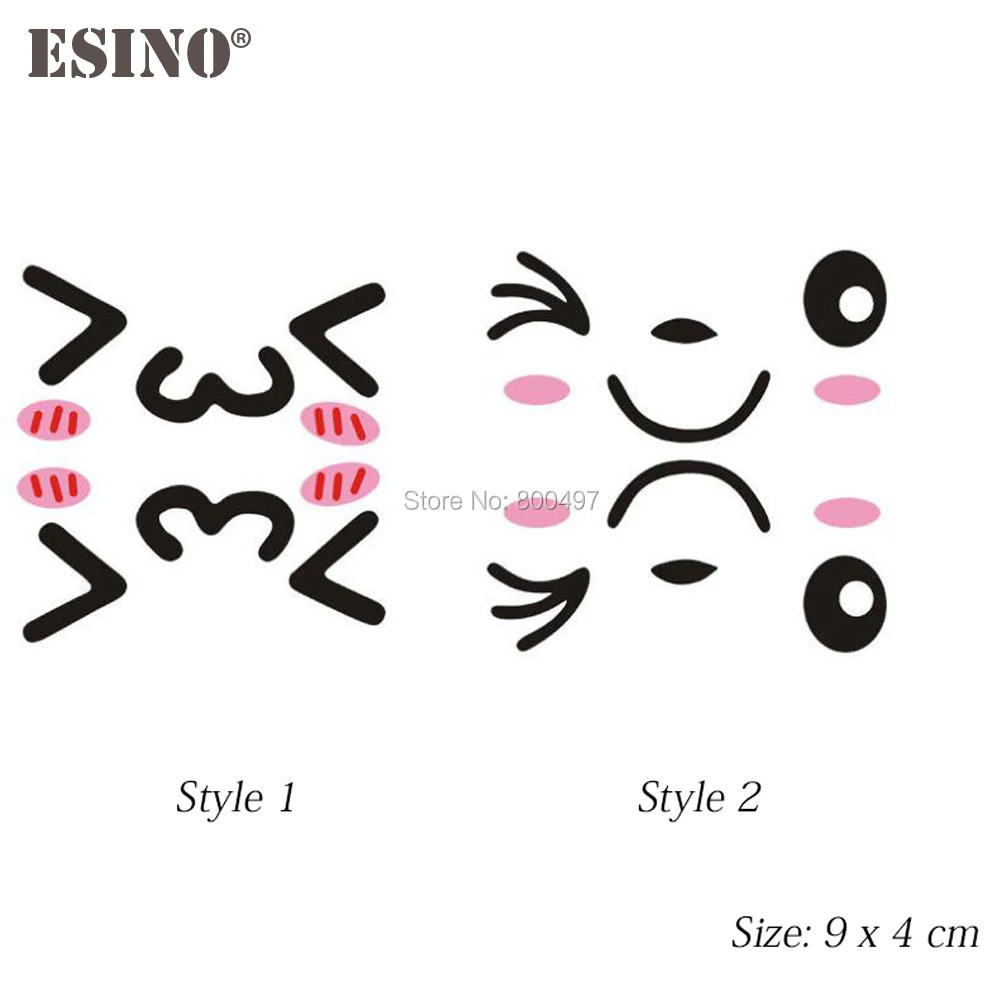 

20 x Car Styling Fashion Decoration Car Accessory Funny Smile Face Expression Creative Sticker Car Whole Body Vinyl Decal