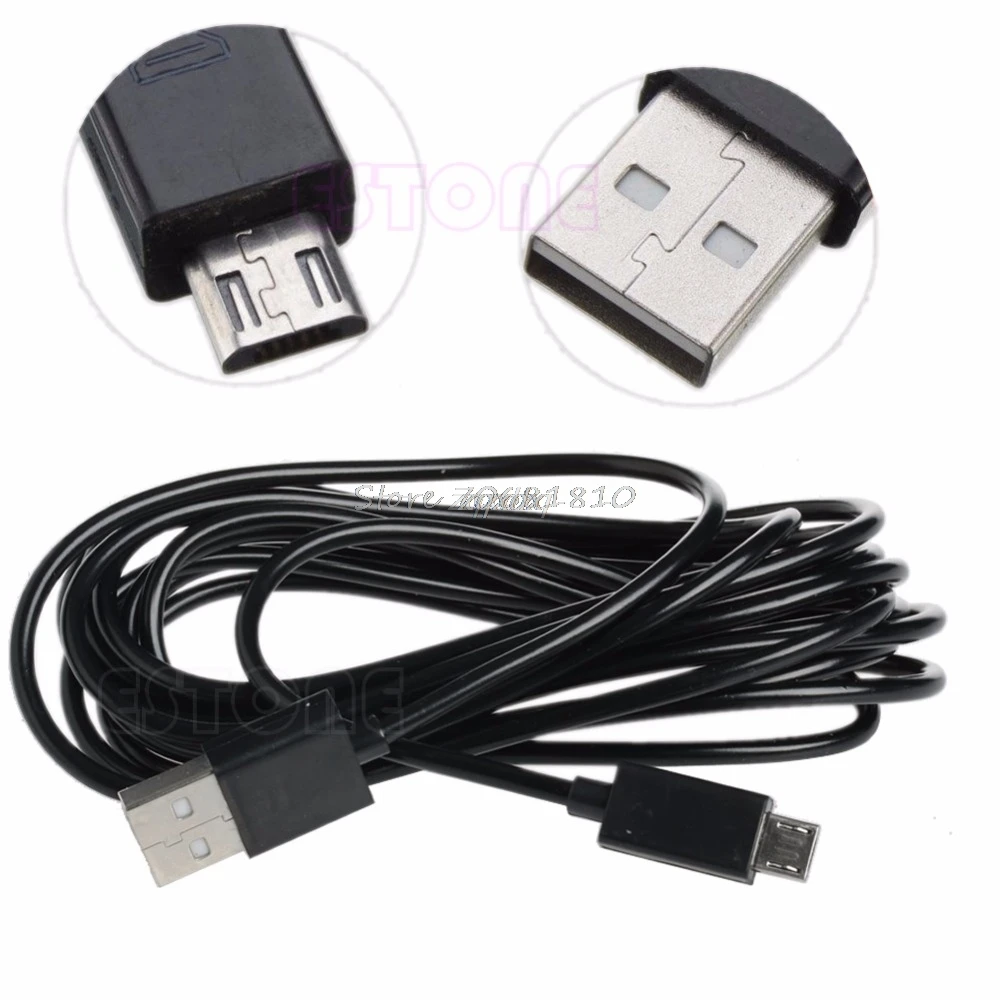 Длинный Micro USB зарядка 3 метра кабель питания для PS4 контроллеры Xbox One Z17 Прямая