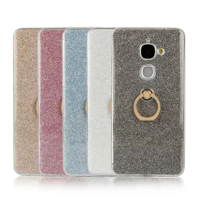 Mobile Phone Cases For Letv LeEco Le2 Le 2 X620 TPU Case Soft Silicone Back Skin Cover Bling Glitter Metal Ring Stand |