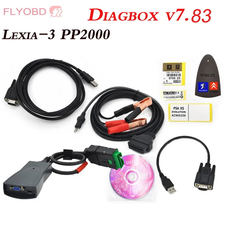 Автомобильный диагностический сканер Diagbox 7 83 LEXIA 3 PP2000 для Citr/en & Peuge/t Lexia3